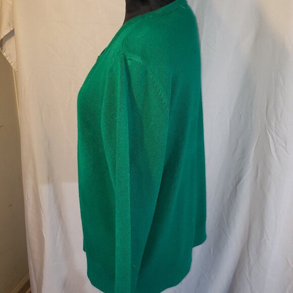 Appleseed's Green Cardigan & Shell Set, Size M - Picture 3 of 5